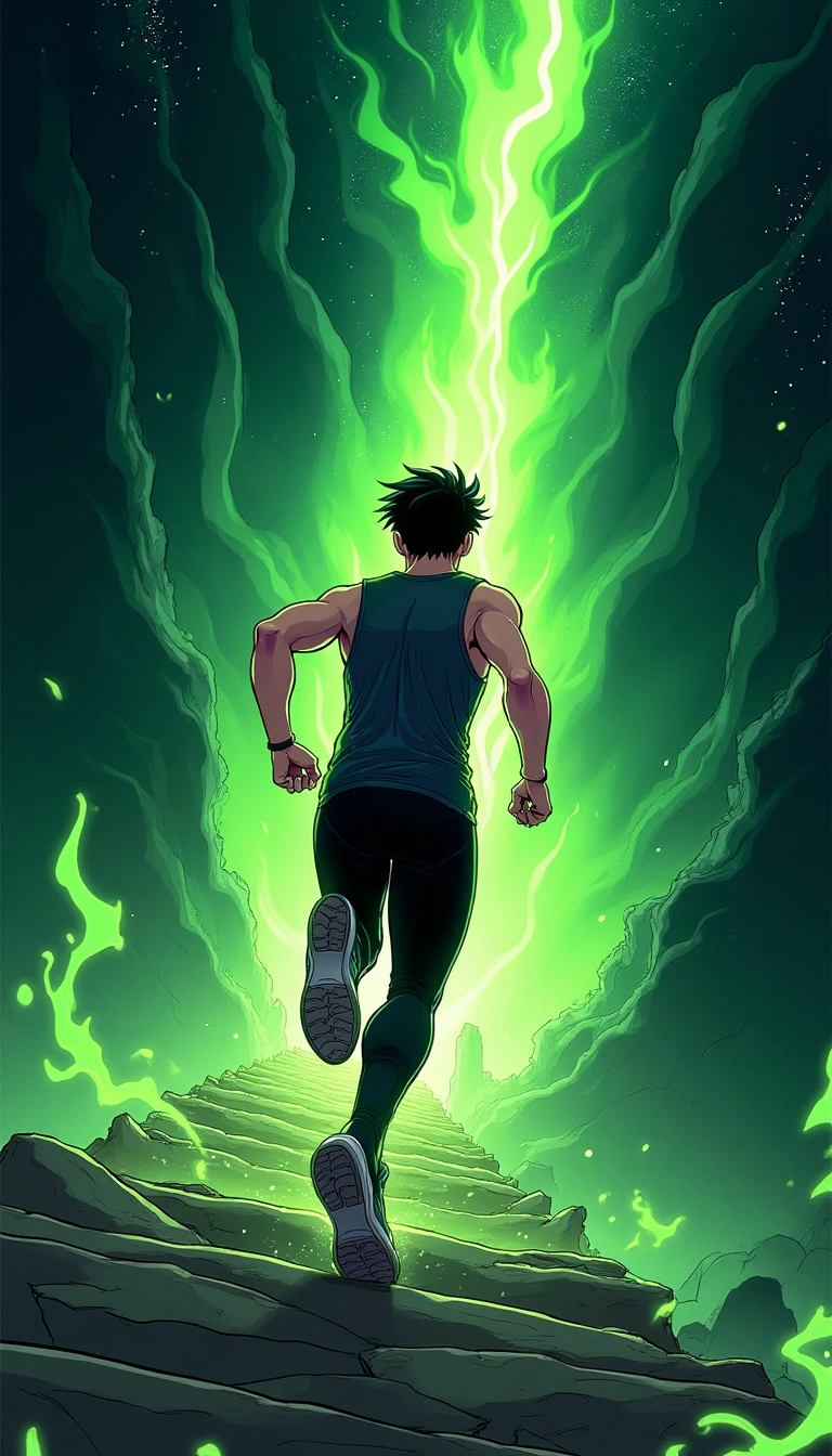 App screen: a story moment as your training progresses
